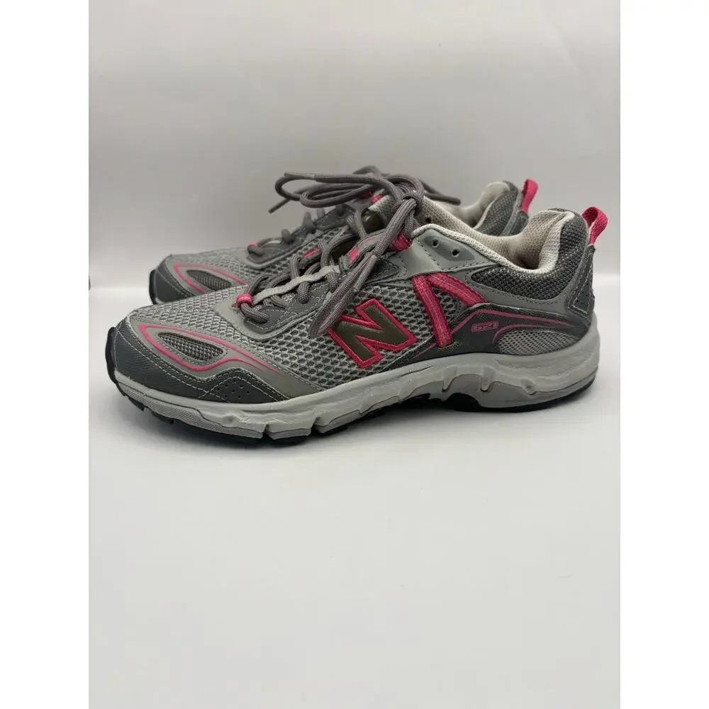 New Balance 621 All Terrain Gray And Pink Running Shoes Women Size 8.5